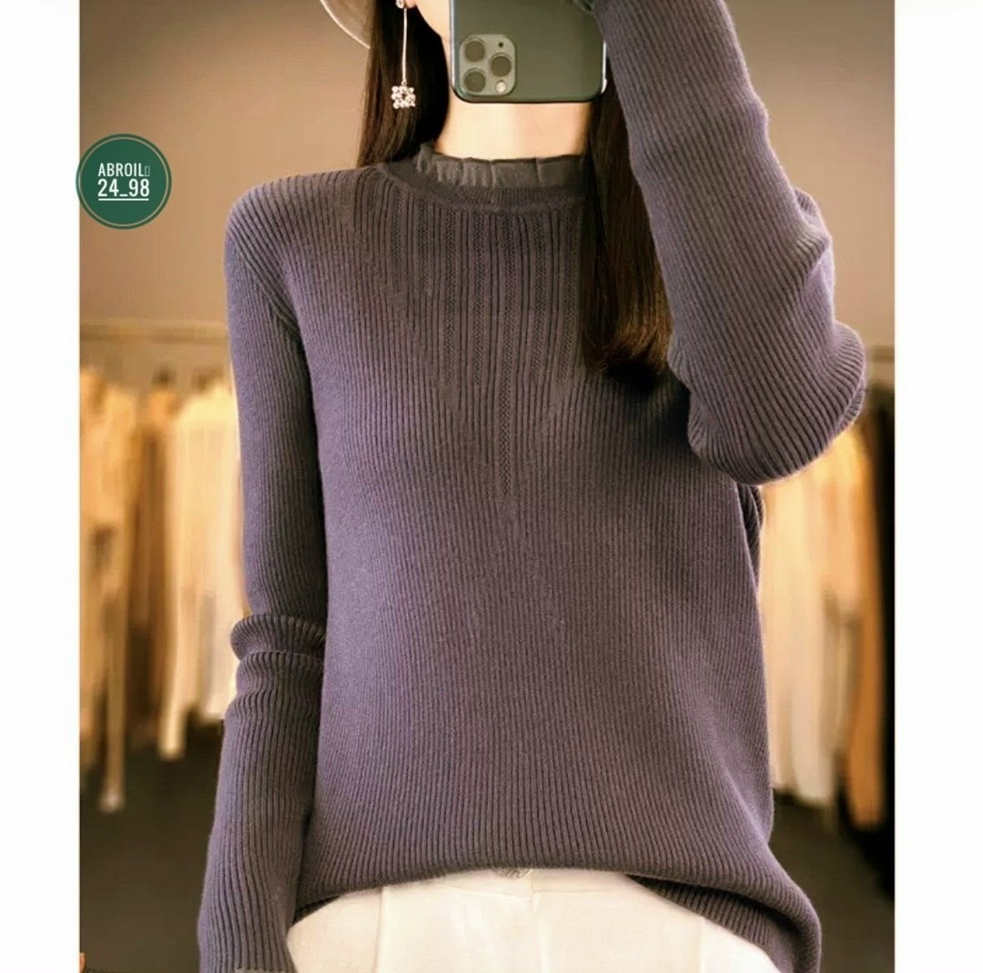 женский свитер,свитер с воротником,вязаные свитера женские,свитер с высоким воротником,женский вязаный свитер с высоким воротником