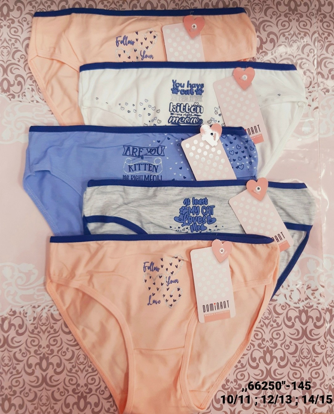 комплект трусов слипы baykar для девочек,комплект трусов,комплект трусов для девочек baykar,детские трусы для девочек,набор трусов для девочек