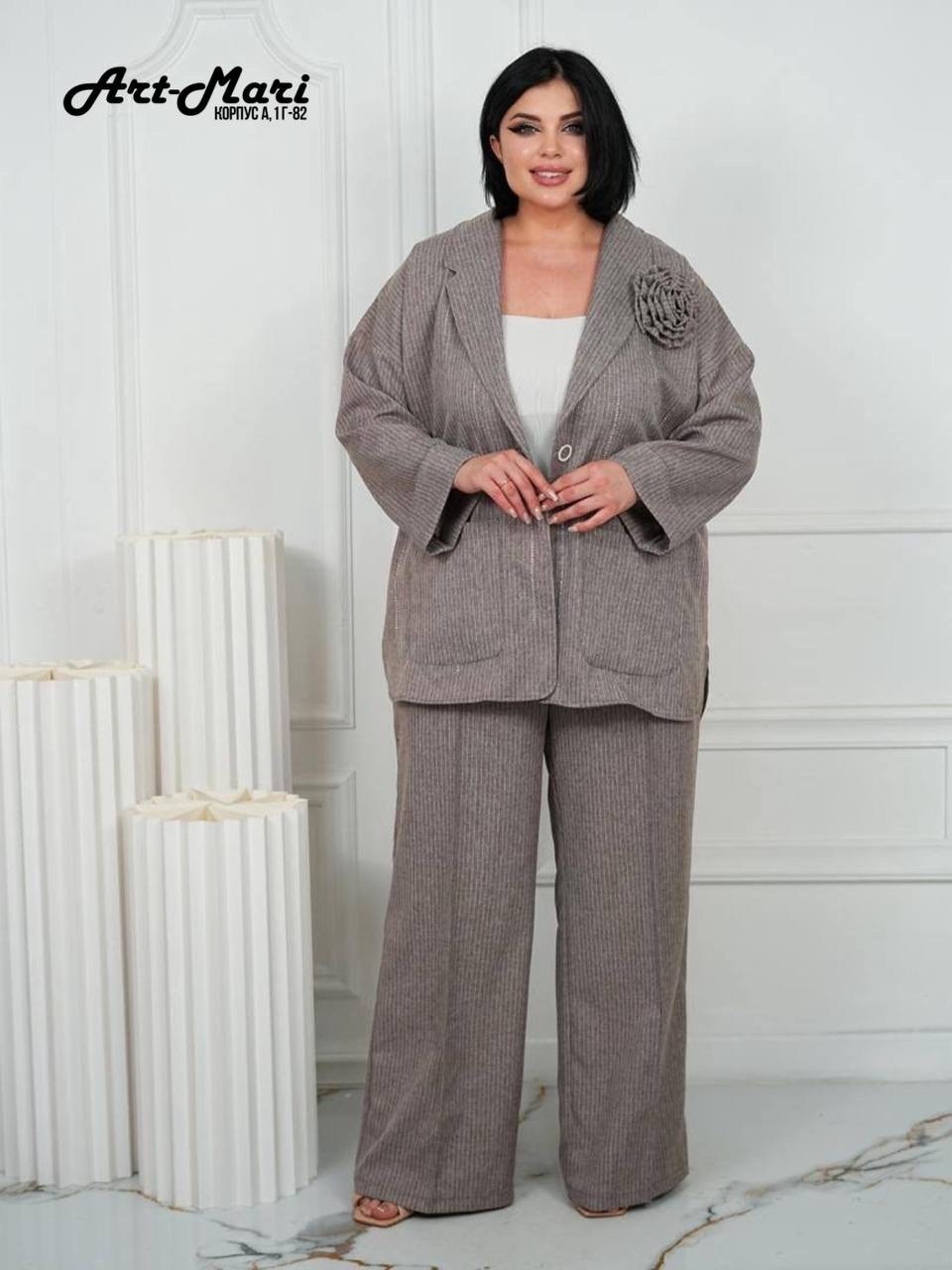 женский брючный костюм двойка,серый брючный костюм,брючной костюм,женский брючный костюм большие размеры,костюм брючный для женщин