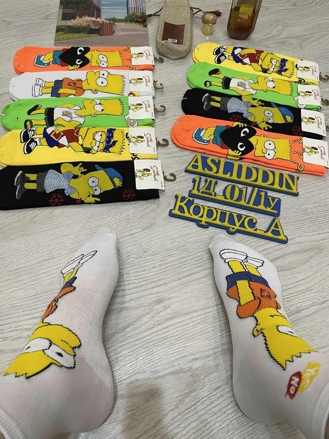 носки симпсоны,носки комплект,носки мужские,комплект носков,носки с принтом симпсоны