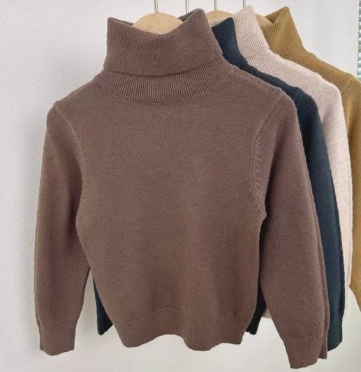 свитер с высоким воротником,свитер для девочек,детский свитер,вязаный свитер для девочек,свитер детский вязаный