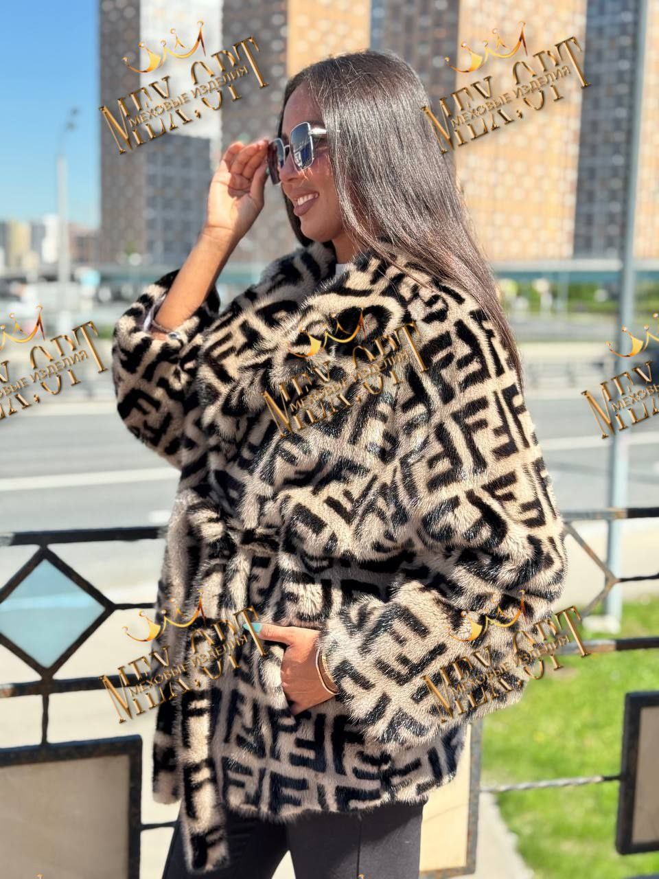 шуба fendi,искусственная шуба под норку,шуба из экомеха,шубы норковые,шубка