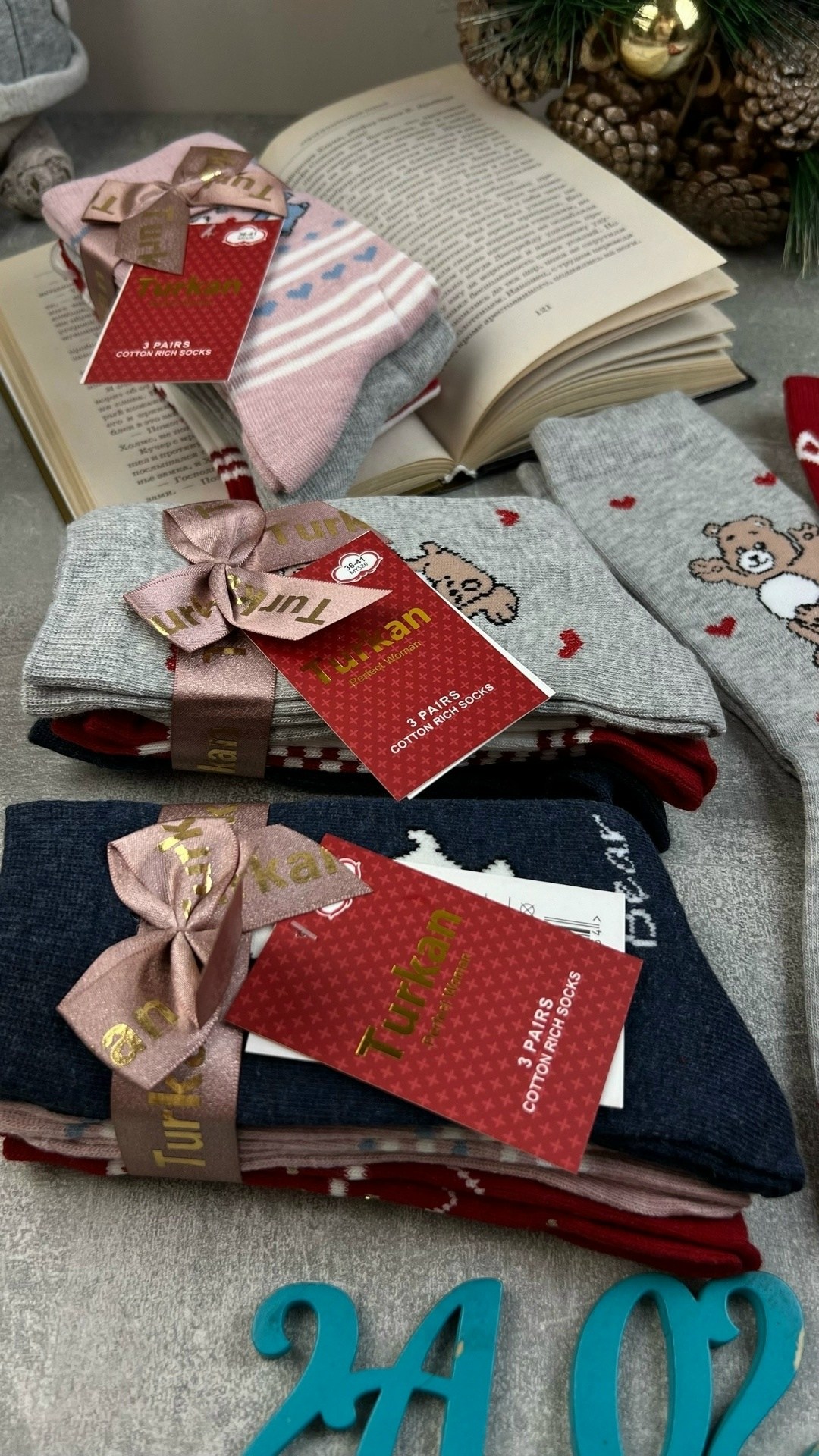 носки женские,носки женский новогодние,носки комплект,новогодние носки,носочки набор