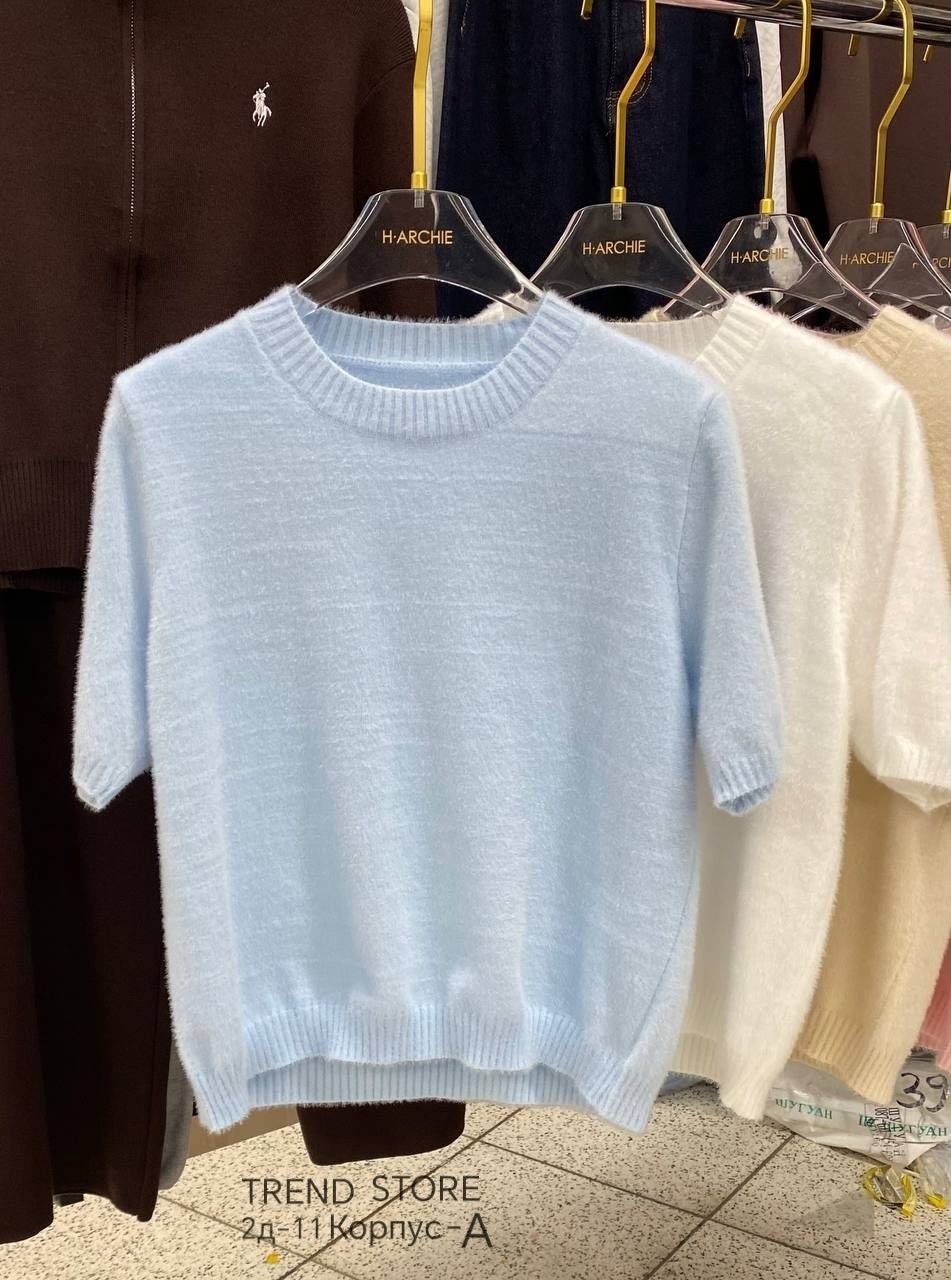 кашемировый свитер,кашемировый свитер с круглым вырезом,свитер с короткими рукавами,свитер базовый повседневный,свитер с рукавом