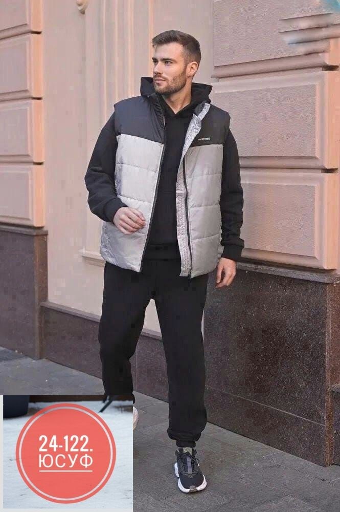костюм тройка теплый на флисе,костюмы спортивные мужские,костюм на флисе,мужской теплый спортивный костюм на флисе,жилетка на синтепоне