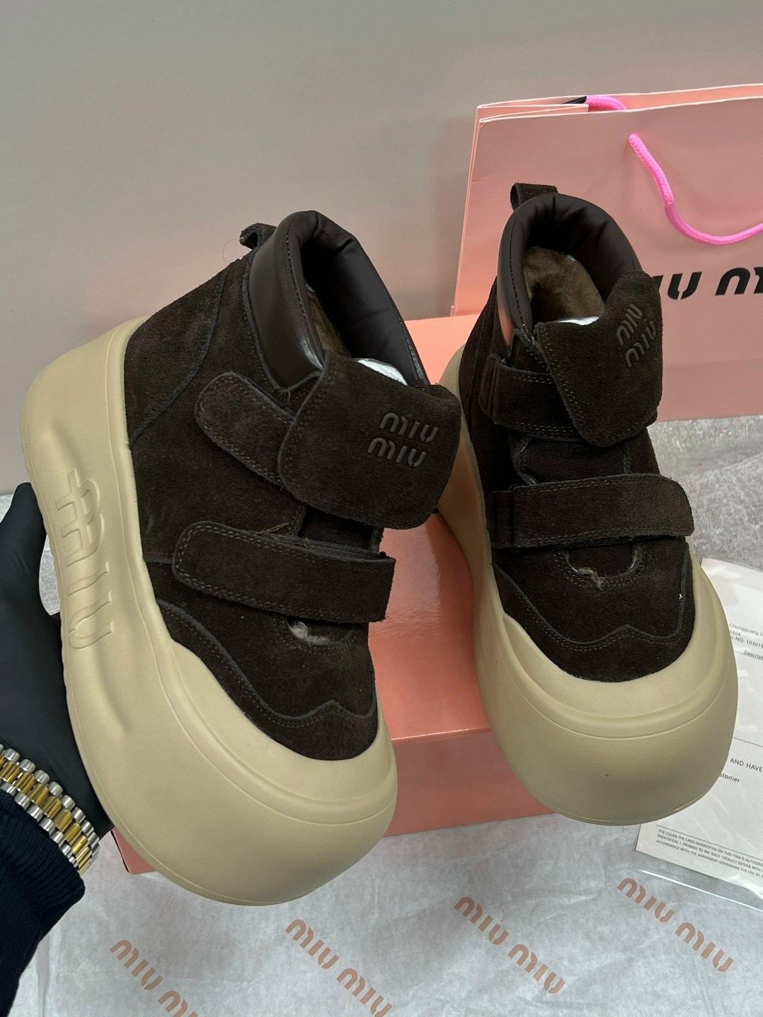 ,женская ,ботинки модные, теплая,кеды miu miu