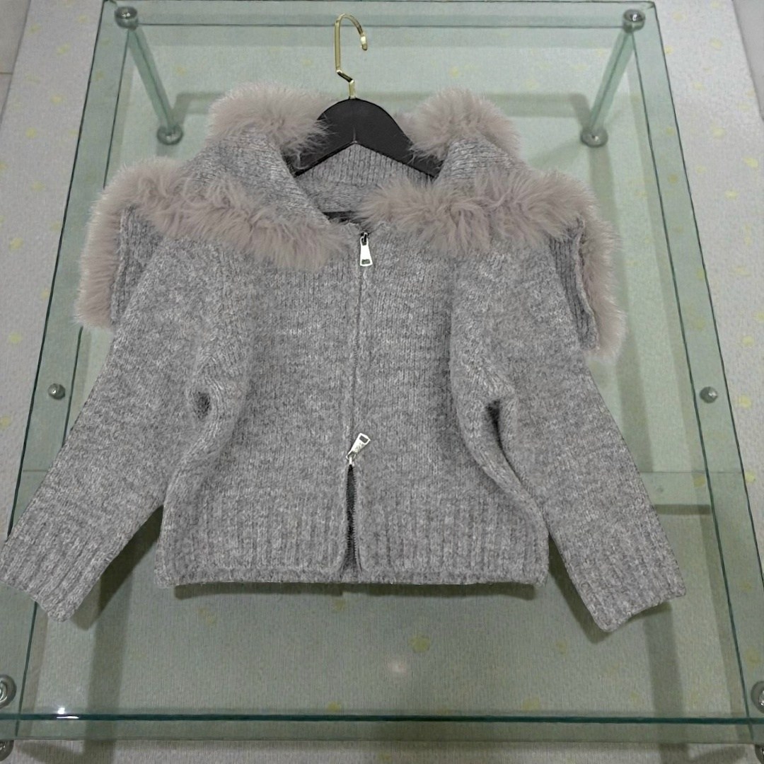 вязаная куртка,куртка трикотажная,свитера с капюшоном,кардиган для девочек,серый кардиган