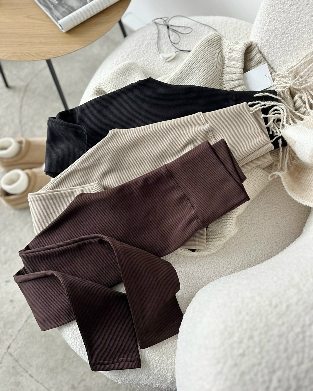 женские легинсы,легинсы в рубчик,легинсы лапша,коричневые женские леггинсы в рубчик с высокой,трикотажные брюки