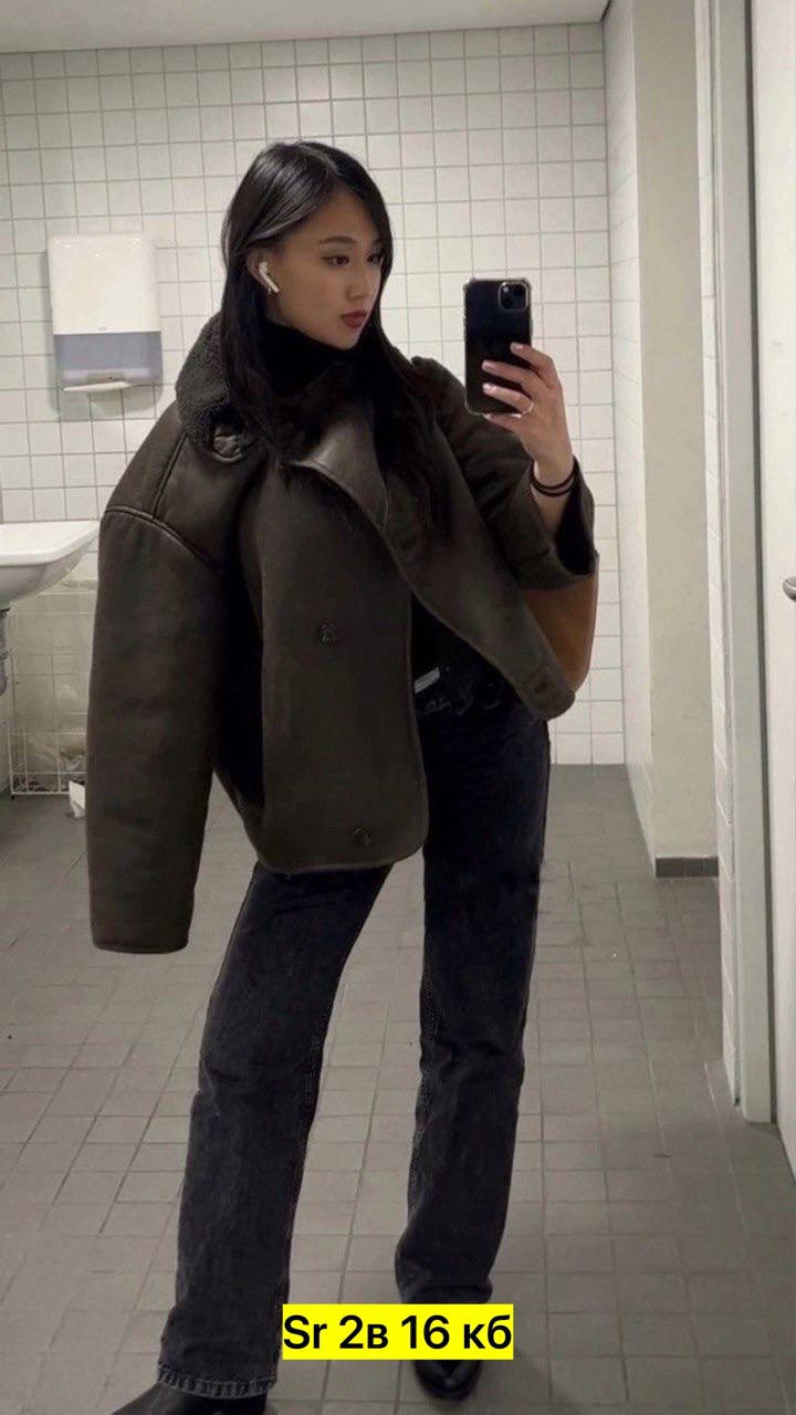 дубленка женская,дубленка авиатор женская,жакет оверсайз,дубленка оверсайз,женская куртка из искусственной кожи