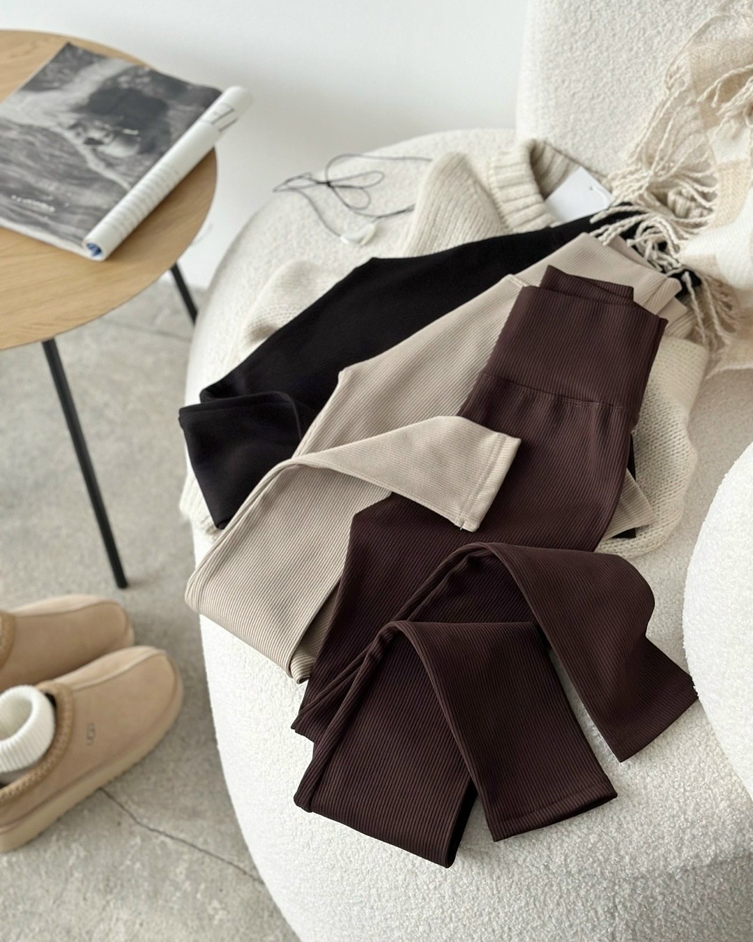 женские легинсы,легинсы в рубчик,легинсы лапша,коричневые женские леггинсы в рубчик с высокой,трикотажные брюки