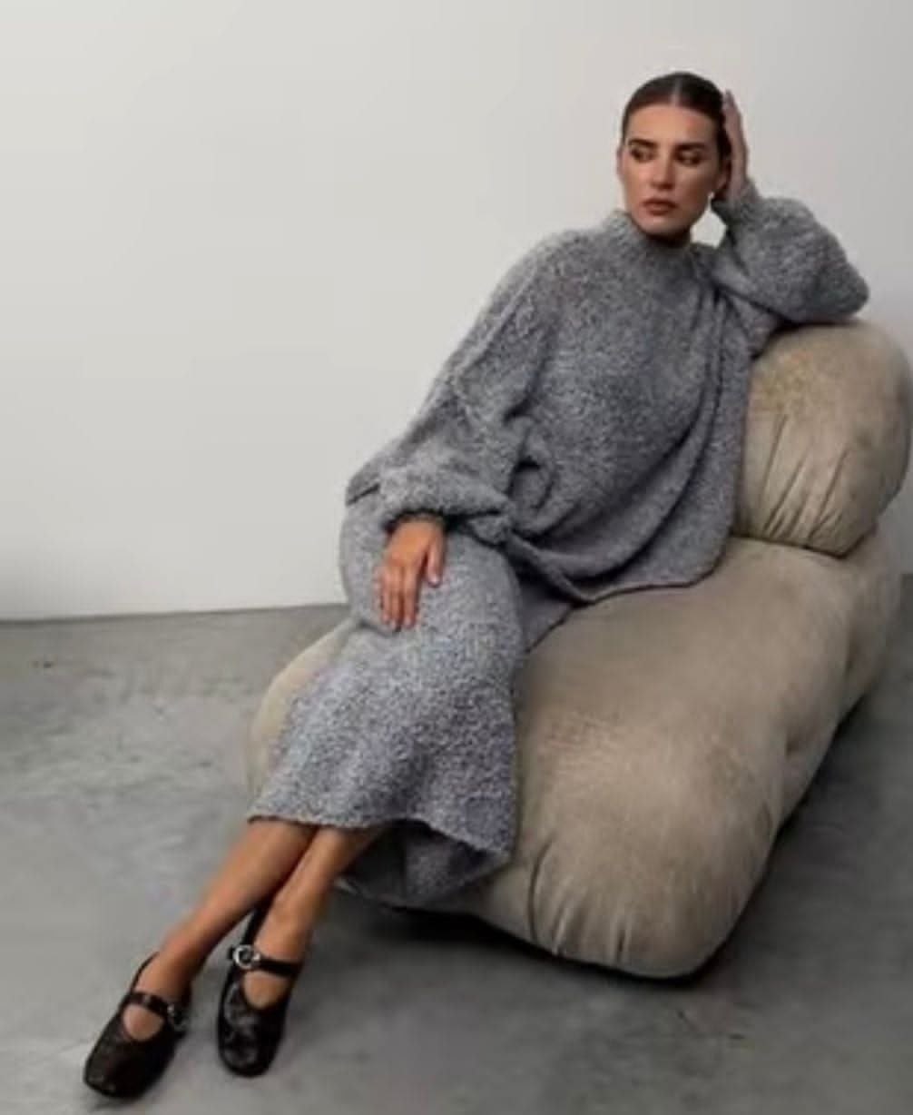 модные свитера,джемпер оверсайз,вязаные свитера,объемный свитер,вязаная юбка