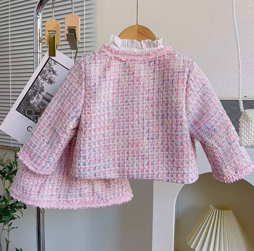 твидовый костюм с юбкой,жакет для девочек,жакет твидовый,твидовые костюмы,комплект одежды для девочек