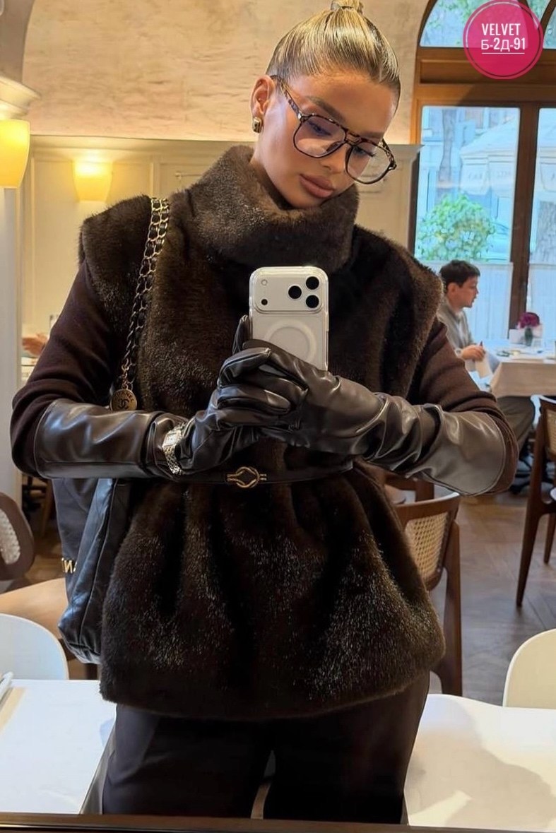 зимняя мода,мода стиль,норковая манишка,шуба модная