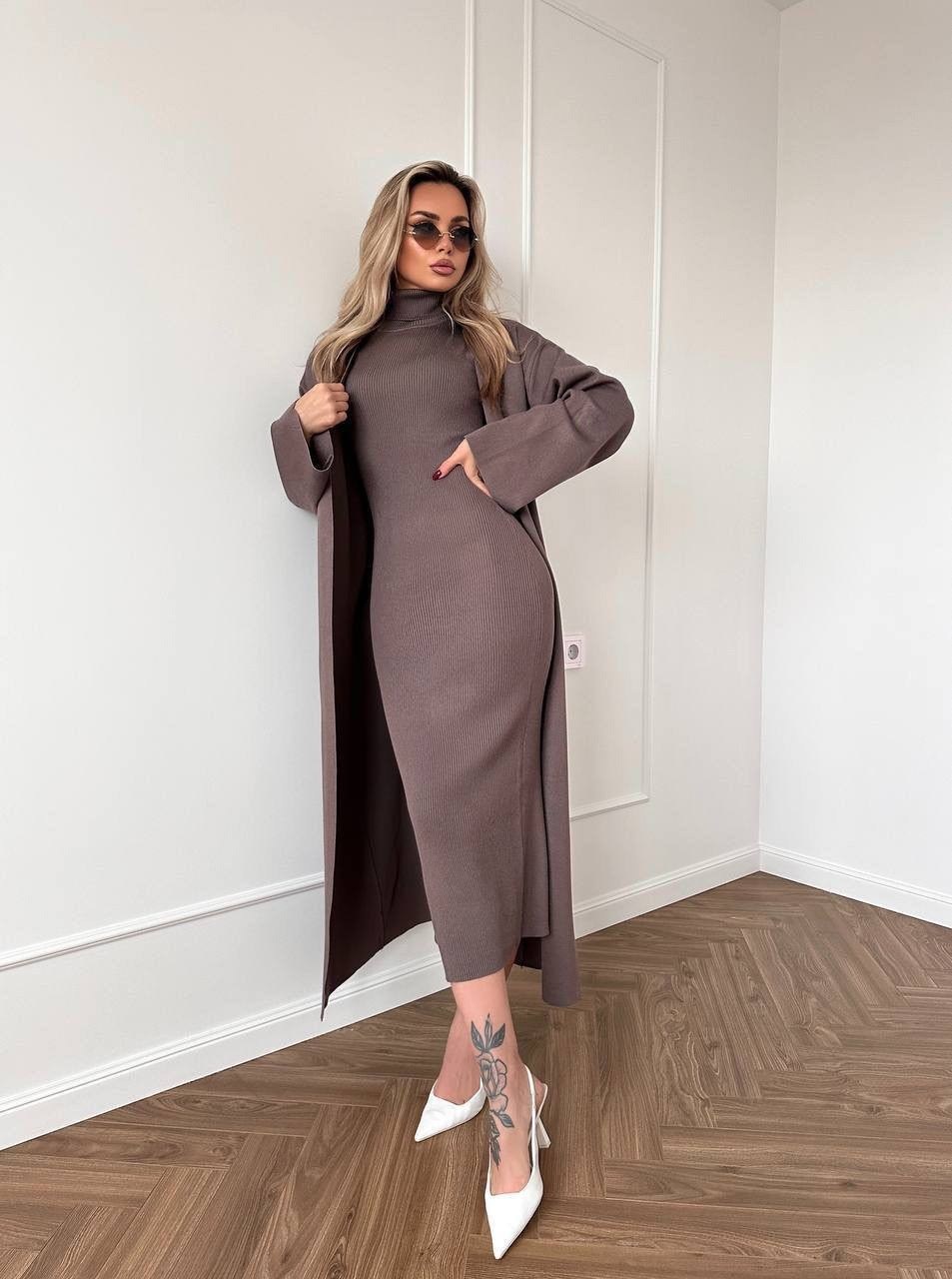 платье вязаное,трикотажное платье,стильное платье,платье,теплое платье