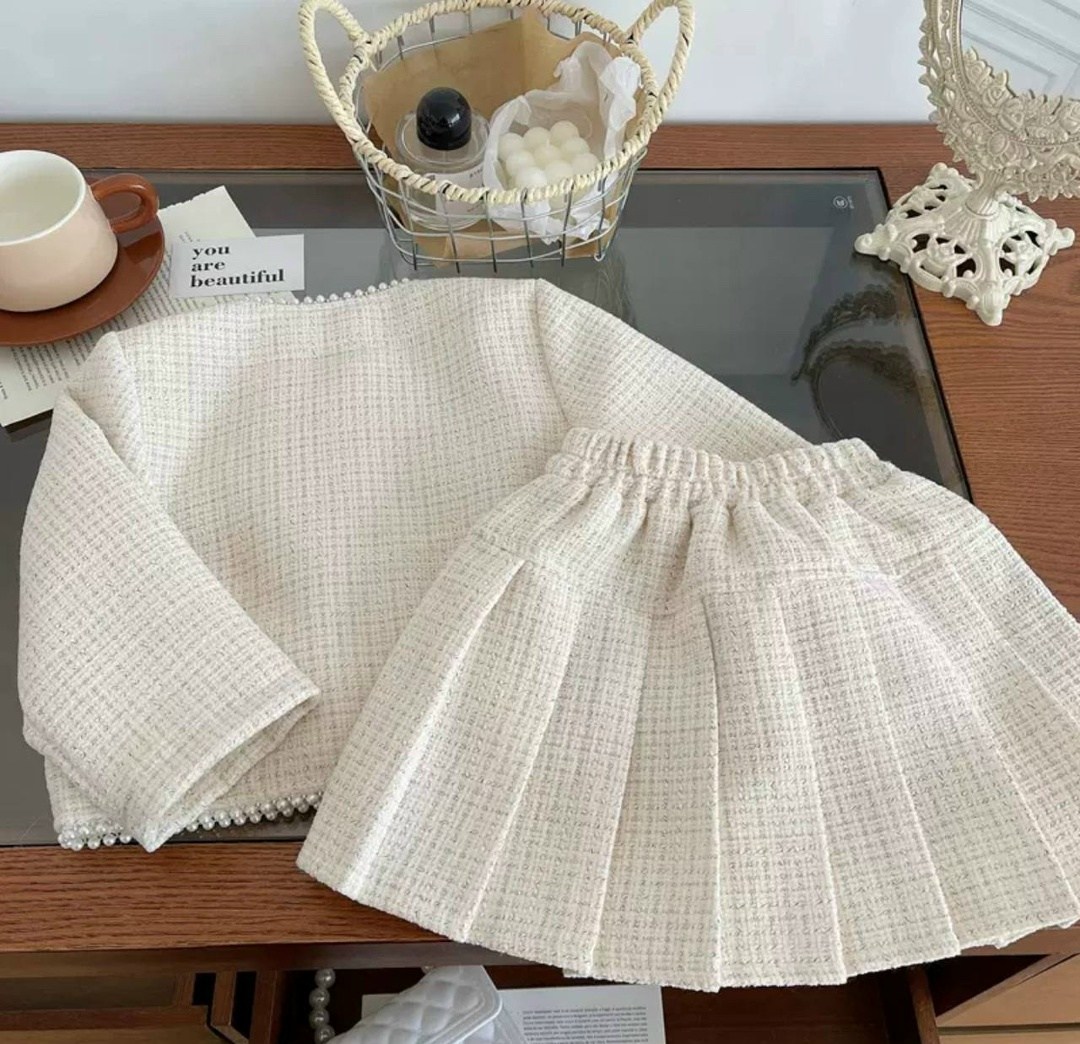 комплект одежды для девочек,комплект одежды для маленьких девочек, для девочек,жакет и юбка,костюм с юбкой для девочки