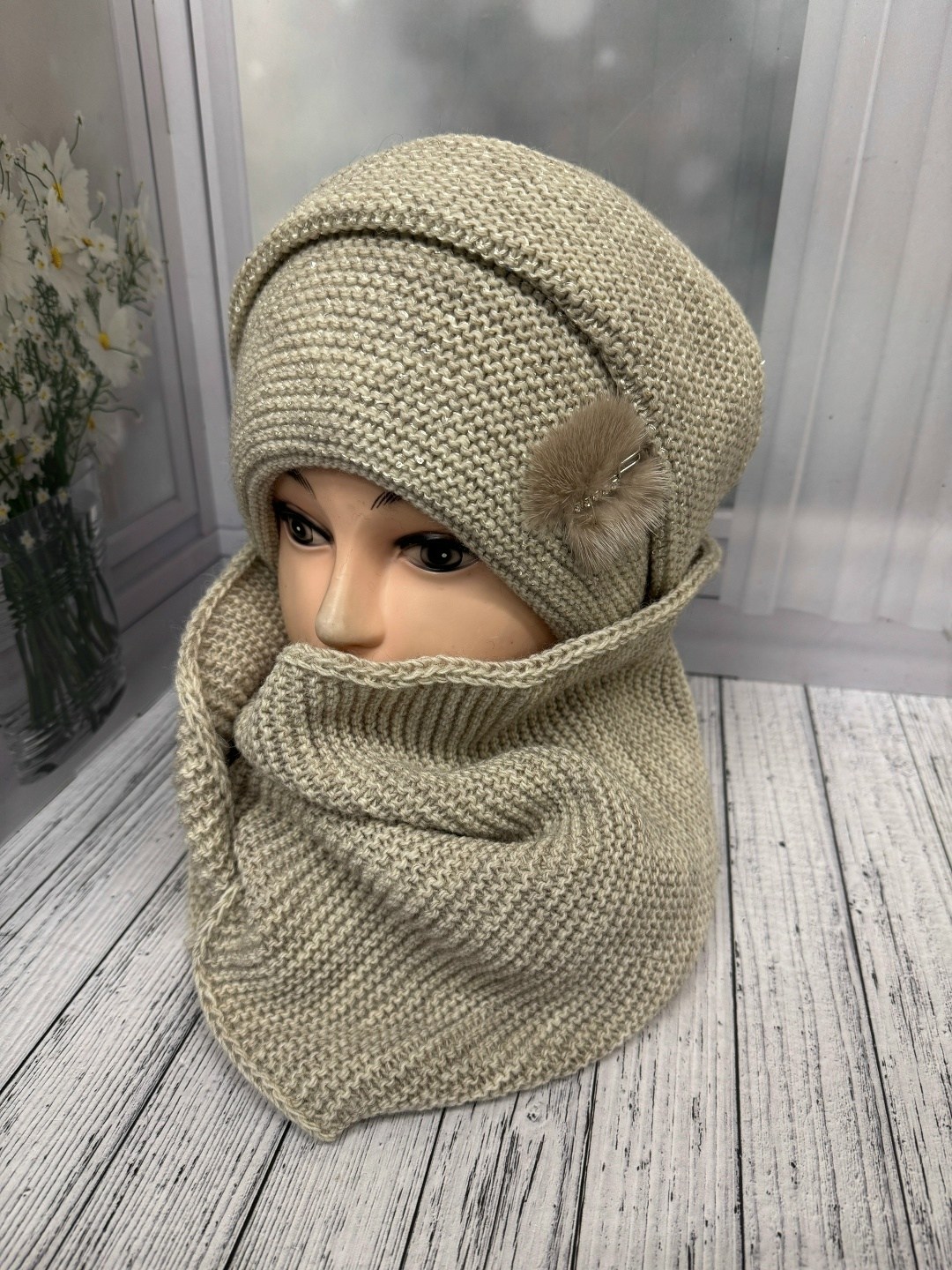 комплект шапка шарф,комплект женский шапка,комплект шапка снуд женский,комплект шапки,шапка снуд