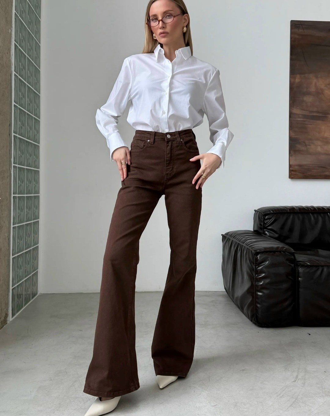 джинсы клеш женские,коричневые джинсы,расклешенные джинсы,коричневые джинсы клеш женские,джинсовые брюки