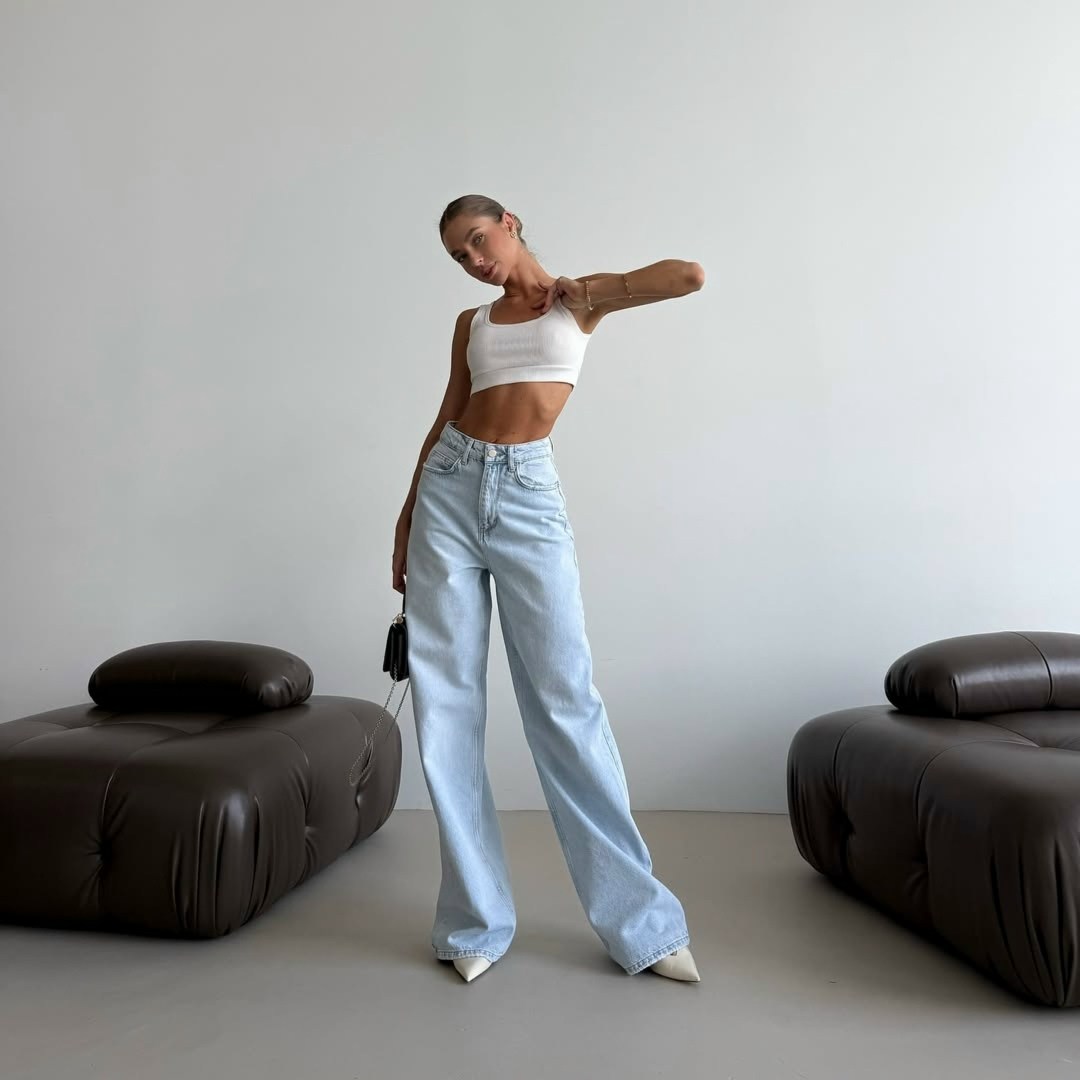 женские джинсы,джинсы широкие,джинсы палаццо,джинсы повседневные,брюки джинсы