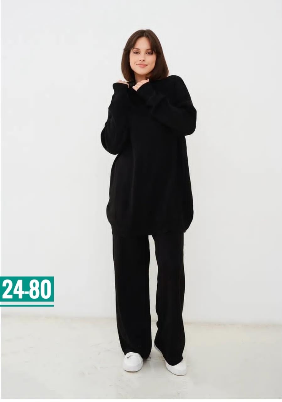 костюм вязаный с брюками,костюмы женские брючные,вязаные костюмы женские,костюм трикотажный женский с брюками широкими зеленый,костюм шерстяной