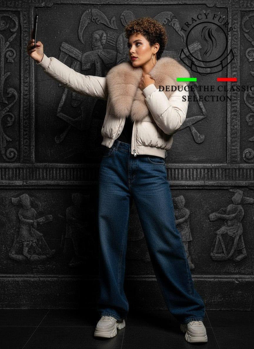 стильные пуховики,пуховики с натуральным мехом,короткий пуховик,пуховик с мехом,пуховик