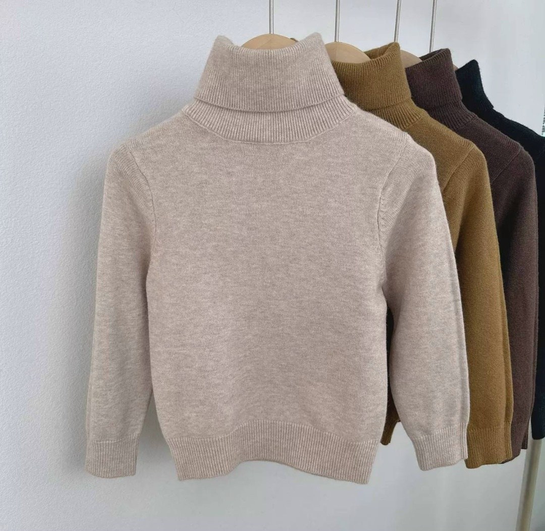 свитер с высоким воротником,свитер для девочек,детский свитер,вязаный свитер для девочек,свитер детский вязаный