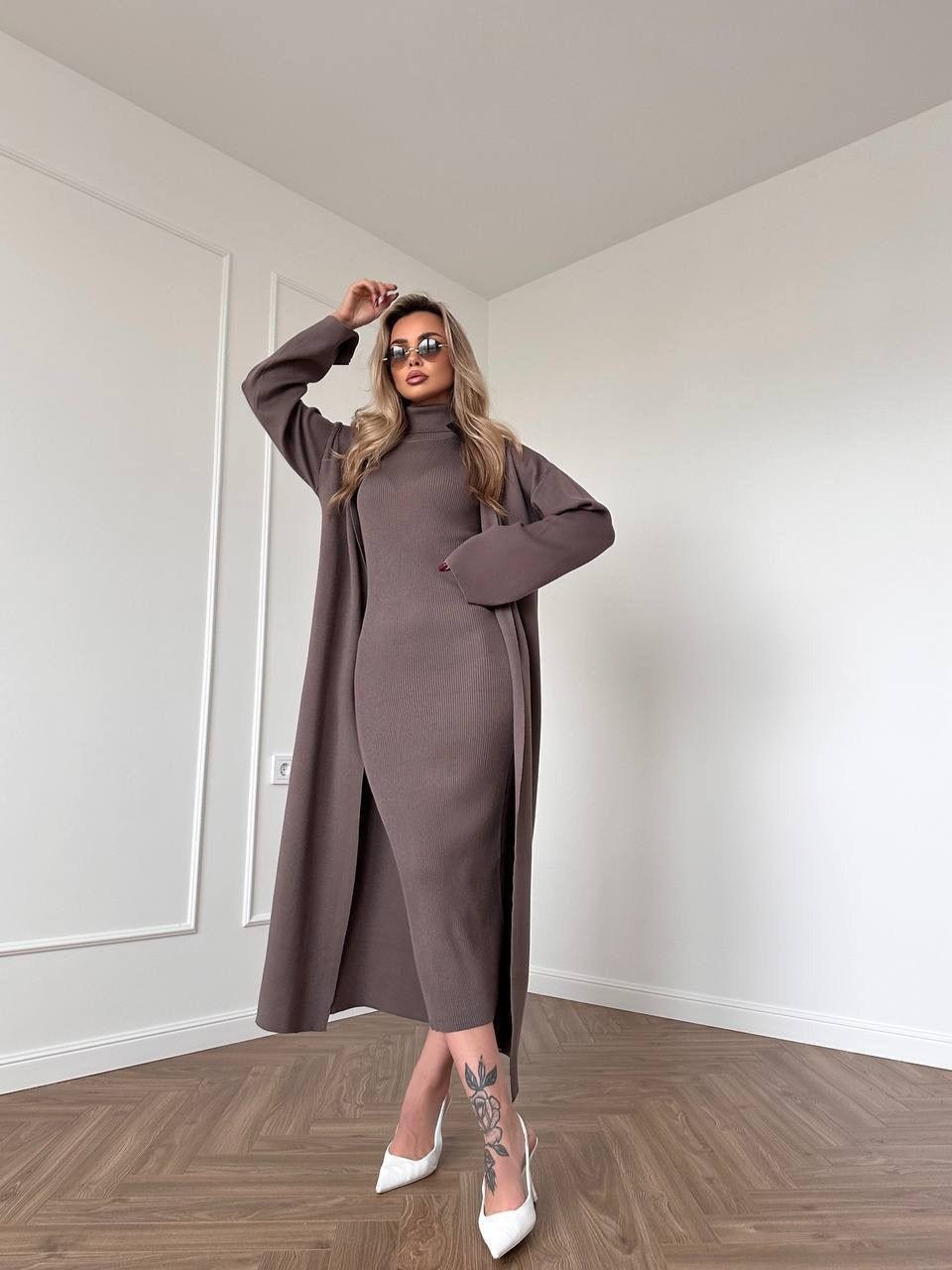 платье вязаное,трикотажное платье,стильное платье,платье,теплое платье
