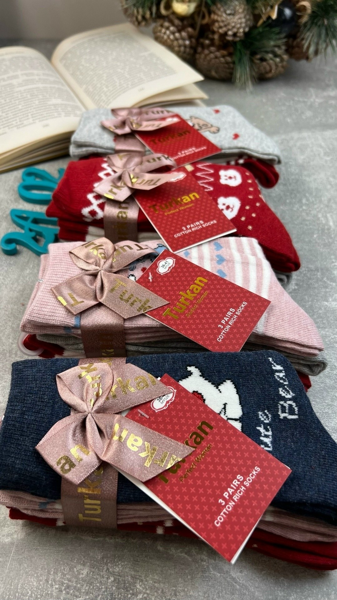 носки женские,носки женский новогодние,носки комплект,новогодние носки,носочки набор