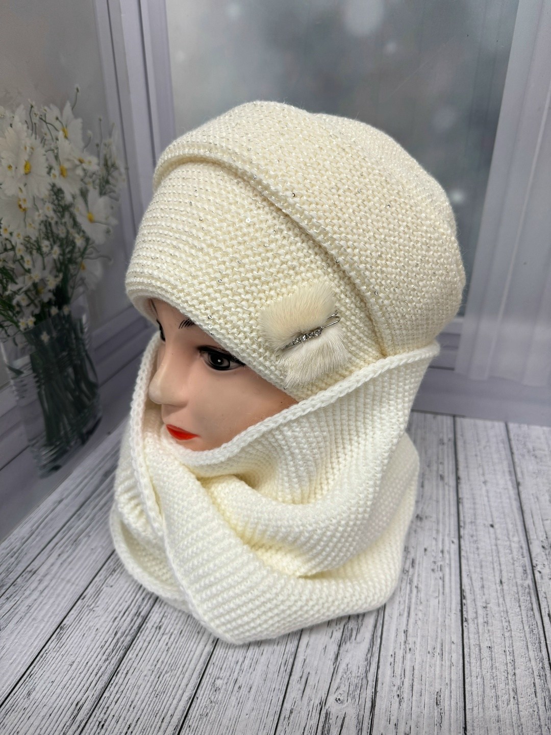 комплект шапка шарф,комплект женский шапка,комплект шапка снуд женский,комплект шапки,шапка снуд