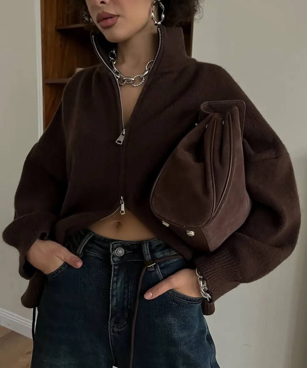 кофта женская,теплая кофта,кардиган кофта,кофта на замке,кофта коричневая