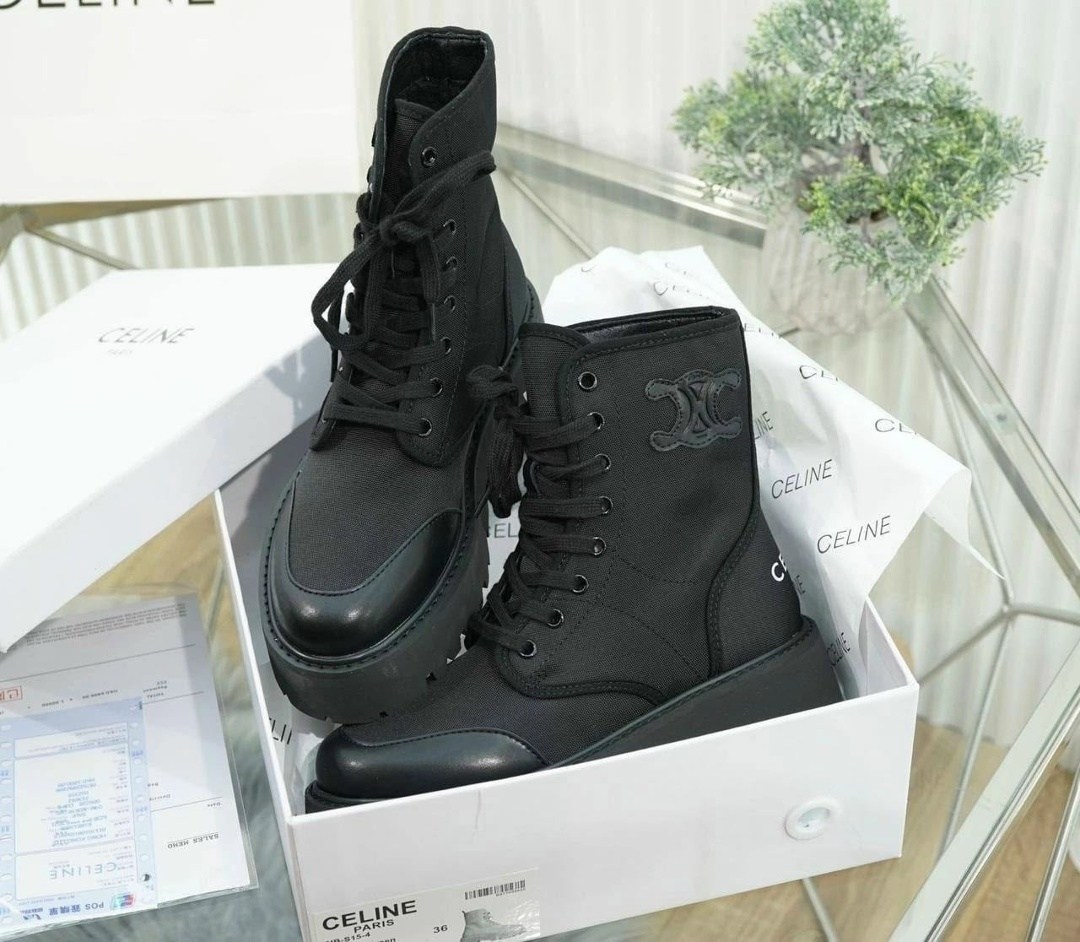 ботинки celine,ботинки женские celine,,ботинки celine женские на шнуровке, celine 2025