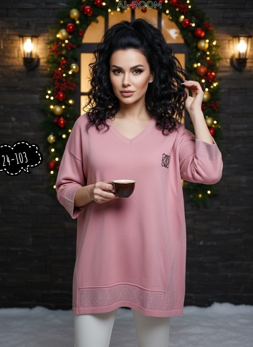 кофта женская,туника стильная,женский джемпер,туника трикотажная,туника женская