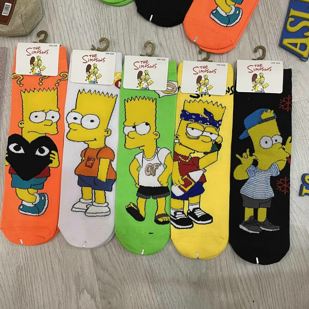 носки симпсоны,носки комплект,носки мужские,комплект носков,носки с принтом симпсоны