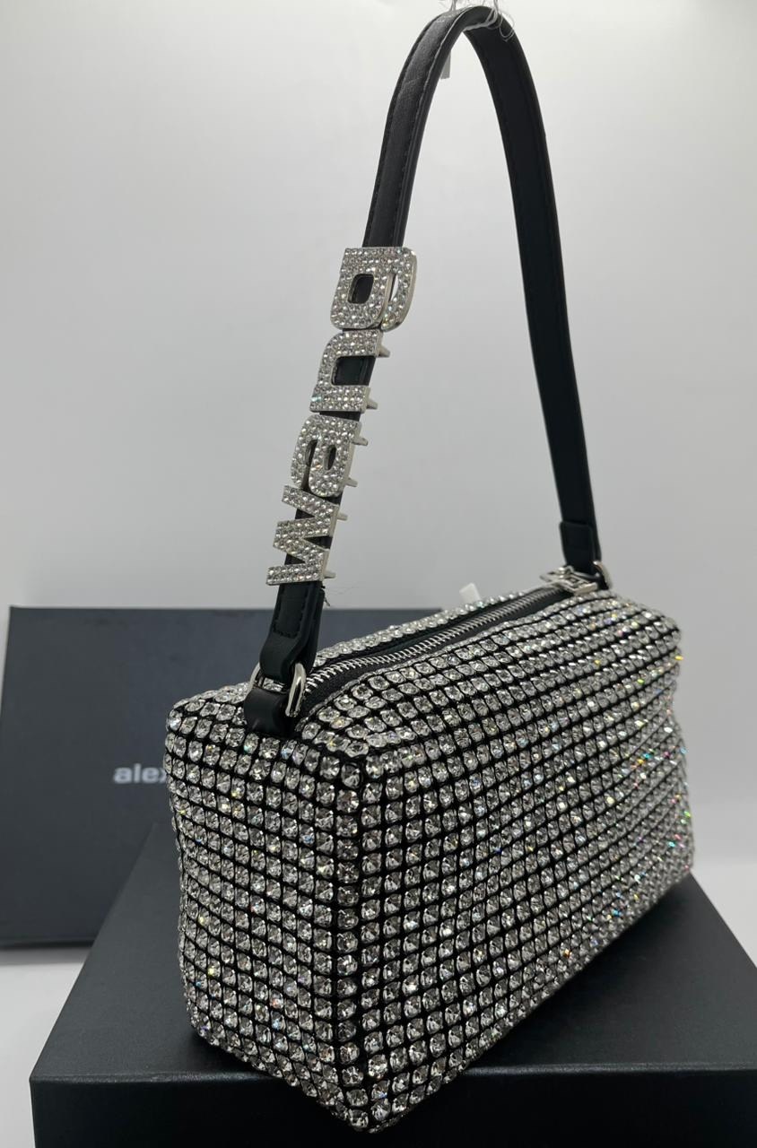 сумка со стразами,alexander wang сумка со стразами,сумка женская со стразами,сумка alexander wang,сумка