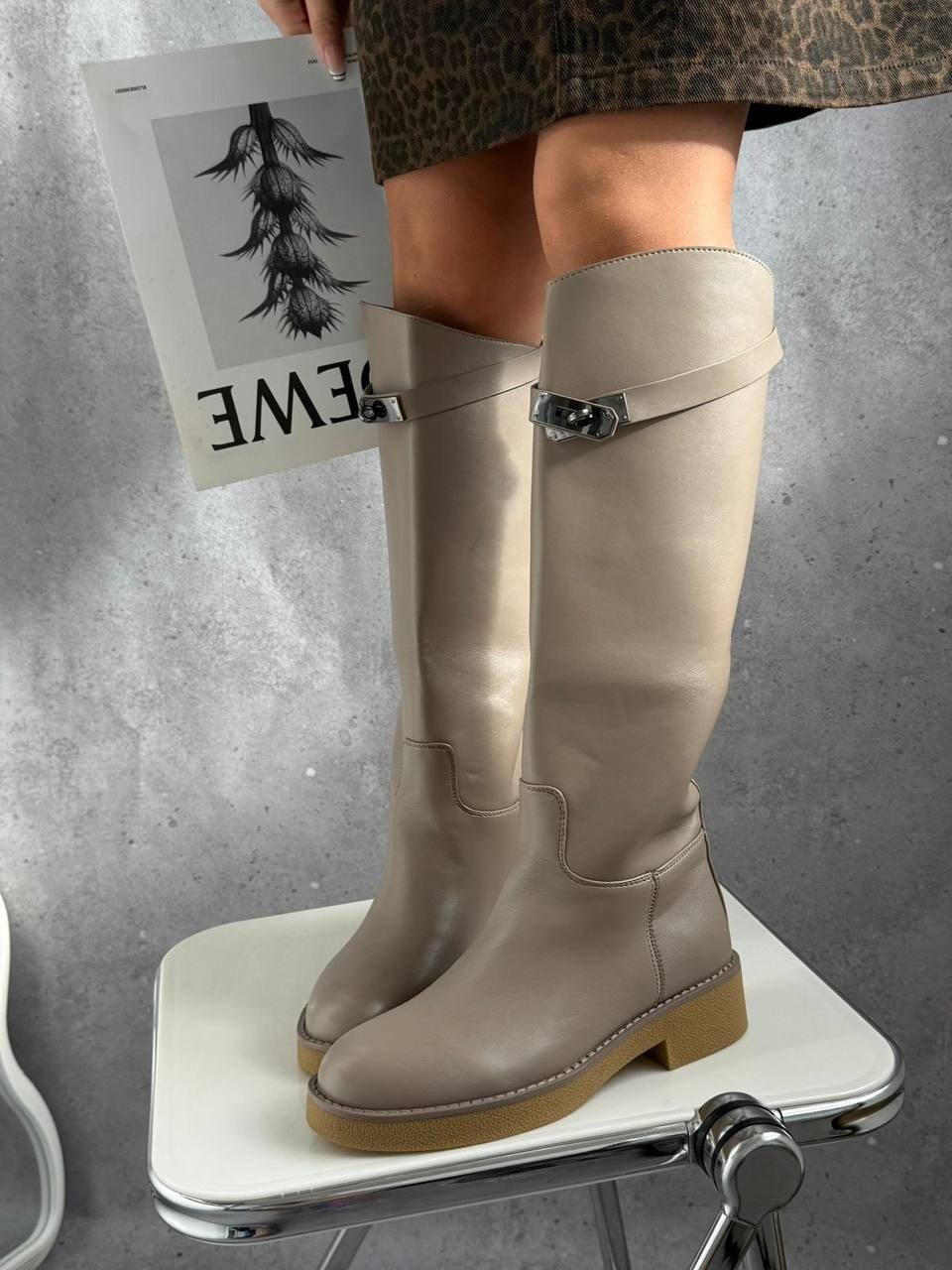 сапоги бежевые,женские сапоги,высокие сапоги,демисезонные сапоги,бежевые высокие сапоги