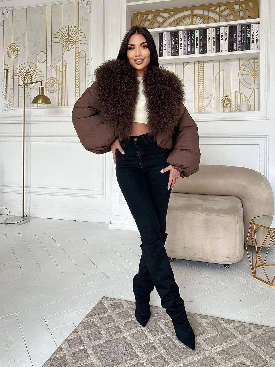 стильная куртка,куртка меховая,пуховик короткий,пуховики с натуральным мехом,женские пуховики