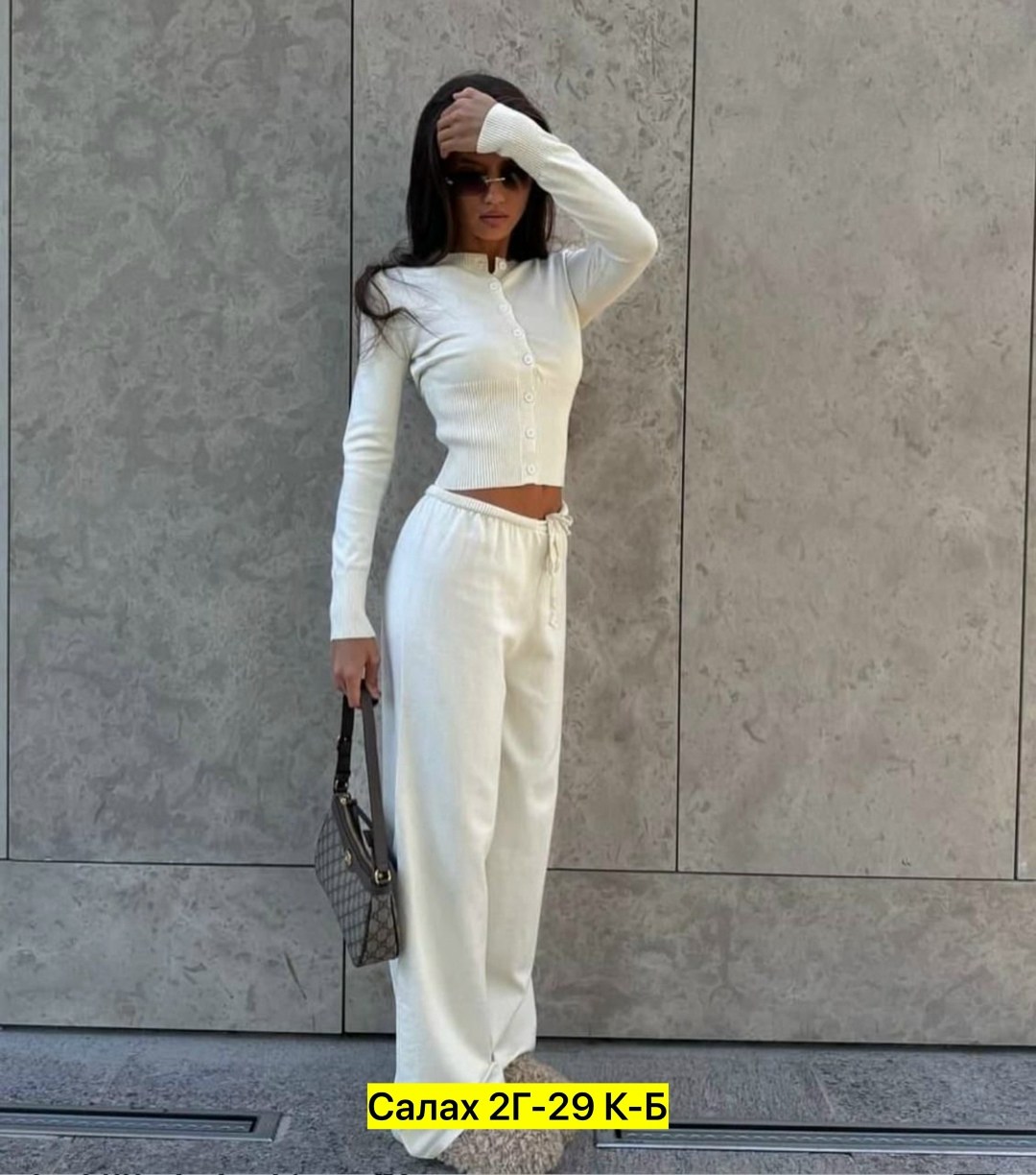 белый костюм женский брючный палаццо,вязаные брюки палаццо,костюм трикотажный,костюмы женские,вязаные костюмы