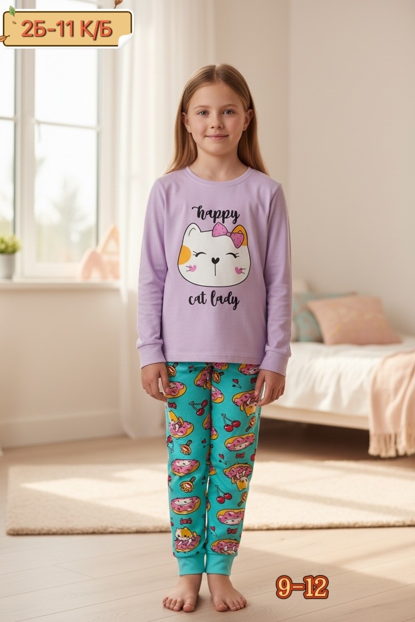 пижамы детские,пижамы для девочек,детская пижама для девочек,комплект пижама,пижама с принтом