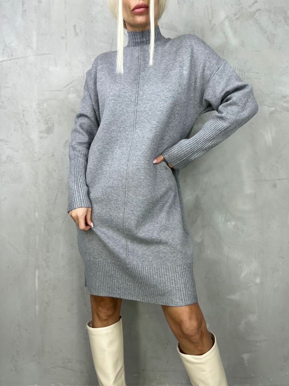 кашемировое платье свитер повседневное,платье теплое оверсайз свитер вязаное с горлом,теплое вязаное платье свитер с горлом,платье теплое оверсайз,платье вязаное