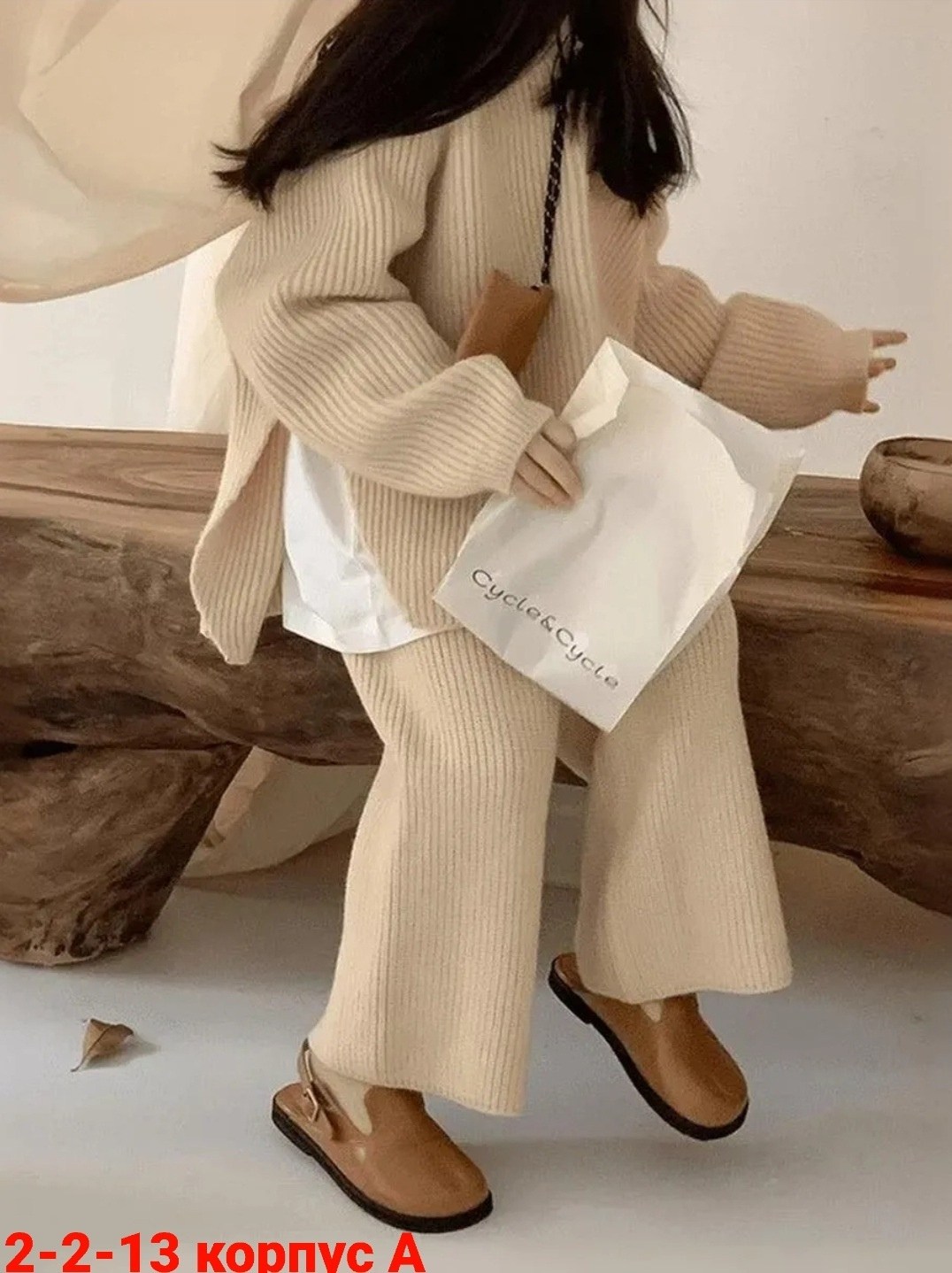 вязаный костюм для девочек,комплект одежды для девочек,корейский свитер,вязаный костюм детский,комплект свитер