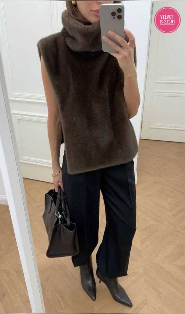 зимняя мода,мода стиль,норковая манишка,шуба модная