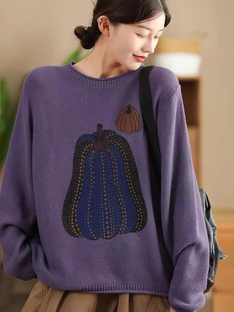 женский свитер,свитер пуловер,свободный свитер,модные свитера,вязаный пуловер