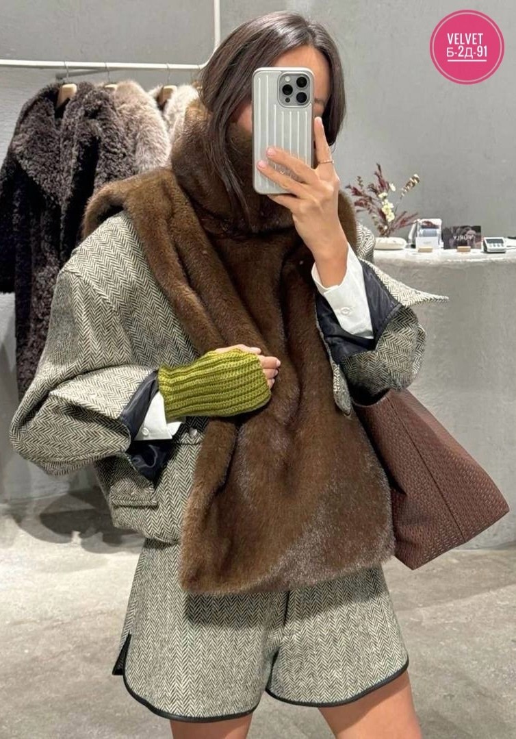 зимняя мода,мода стиль,норковая манишка,шуба модная