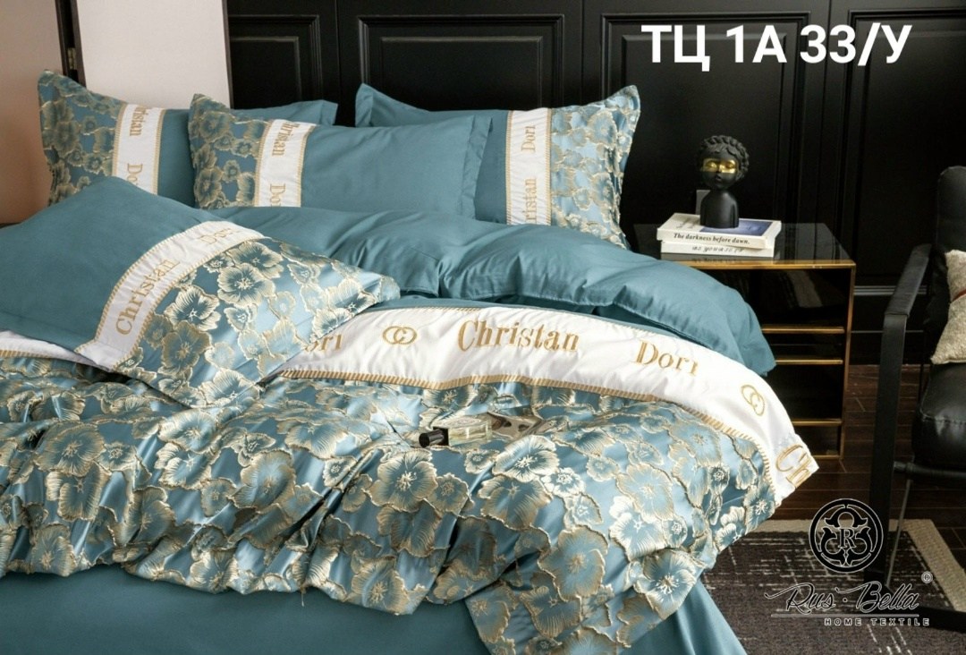 комплект постельного белья,постельное бельё евро комплект,постельное белье кристиан диор,роскошный комплект постельного белья,постельное белье сатин жаккард
