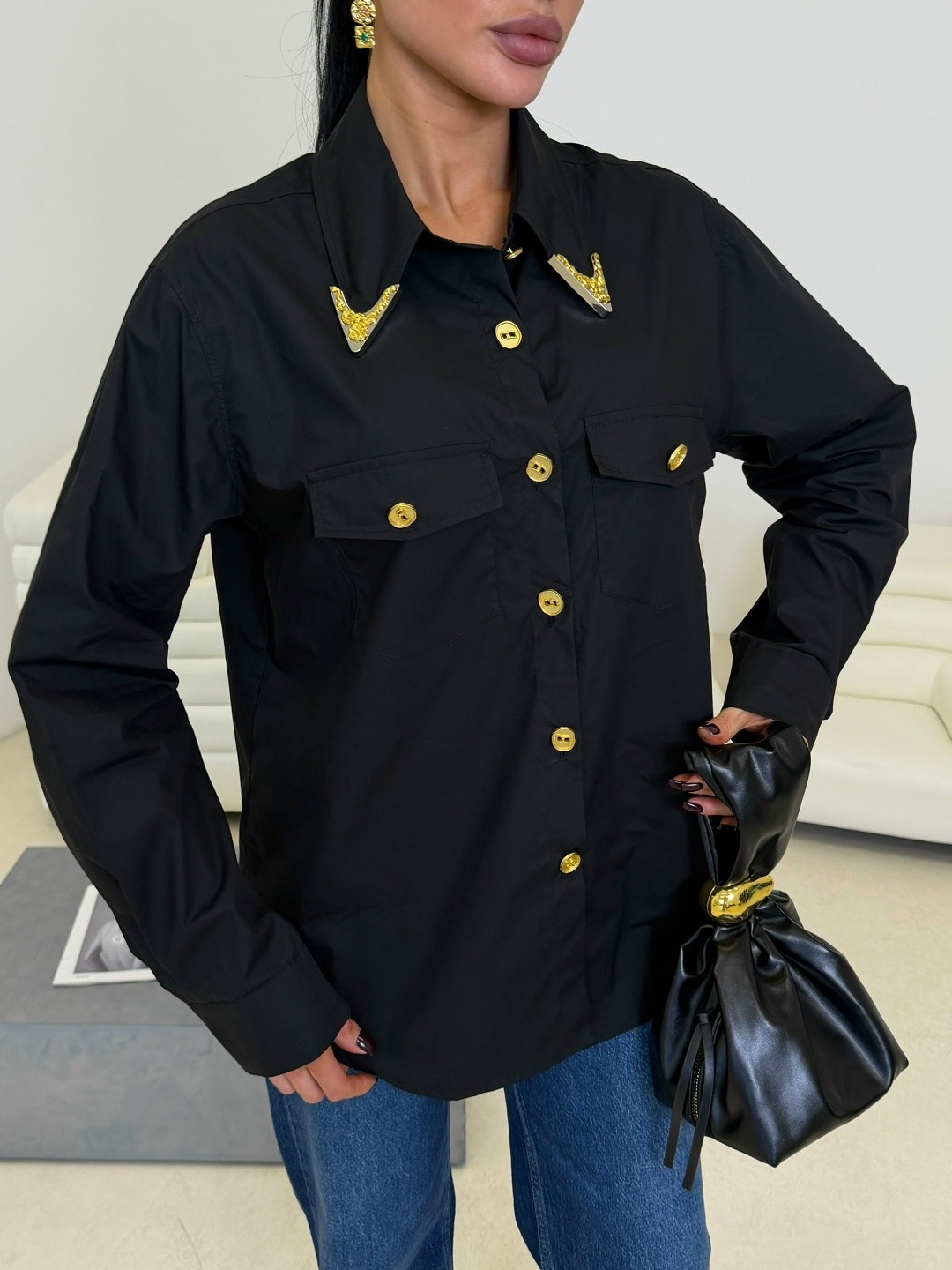 рубашка женская,рубашка женская черная,рубашка стильная,черная рубашка,рубашка