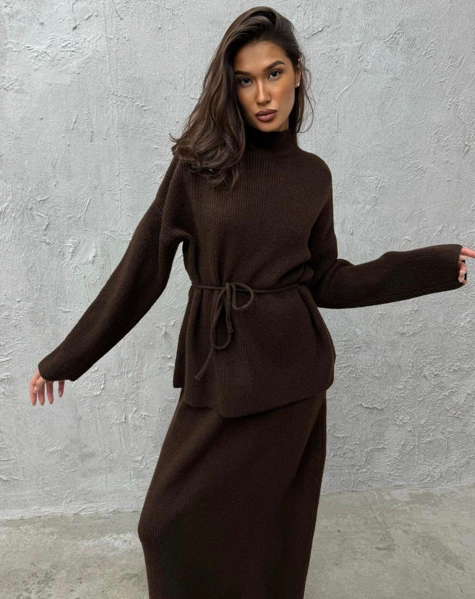 трикотажные костюмы с юбкой,костюм с юбкой трикотажный теплый,трикотажные костюмы,костюм юбка и кофта,вязаный костюм с юбкой