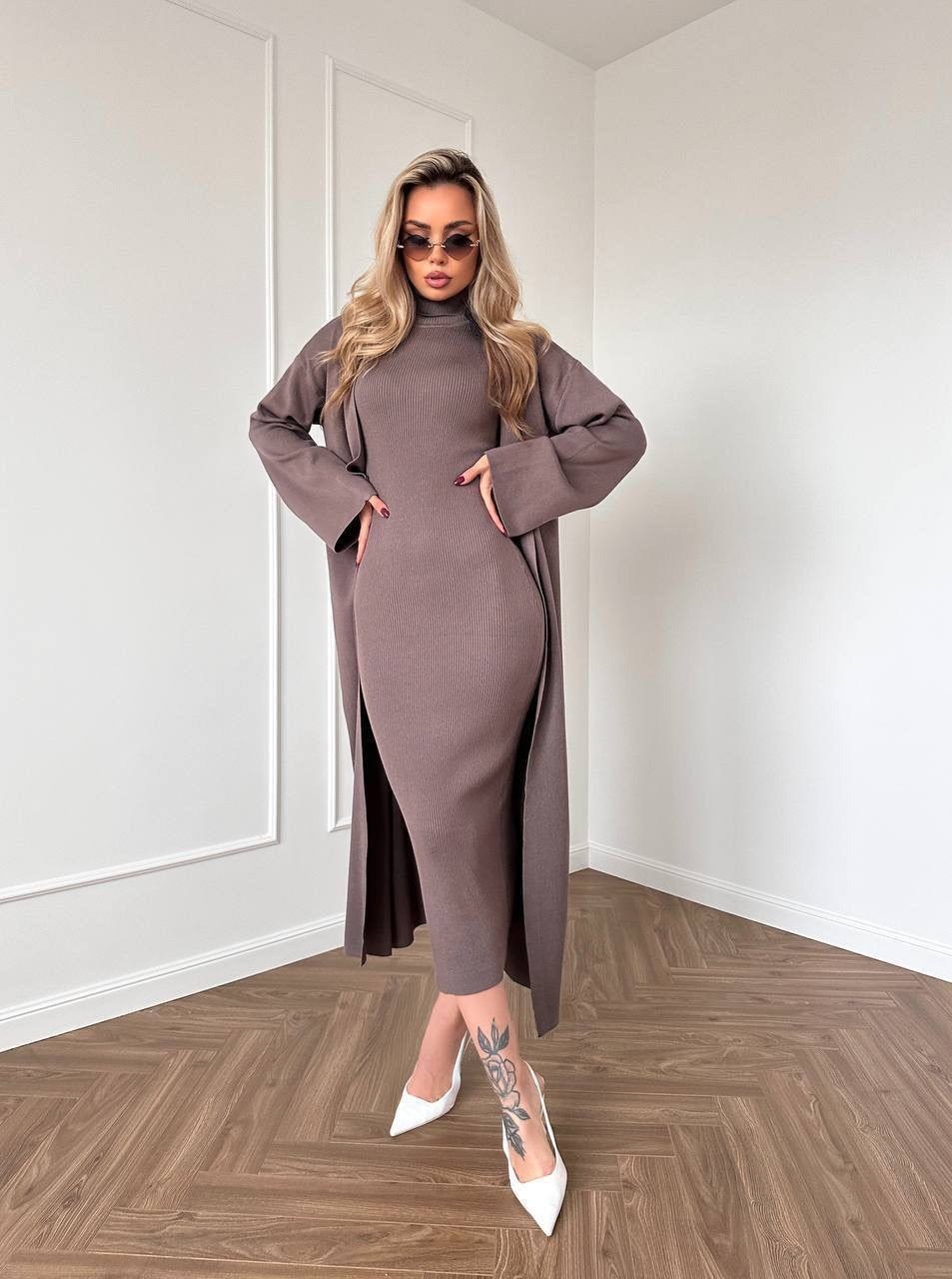 платье вязаное,трикотажное платье,стильное платье,платье,теплое платье