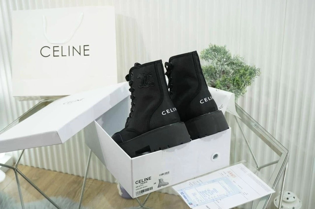 ботинки celine,ботинки женские celine,,ботинки celine женские на шнуровке, celine 2025