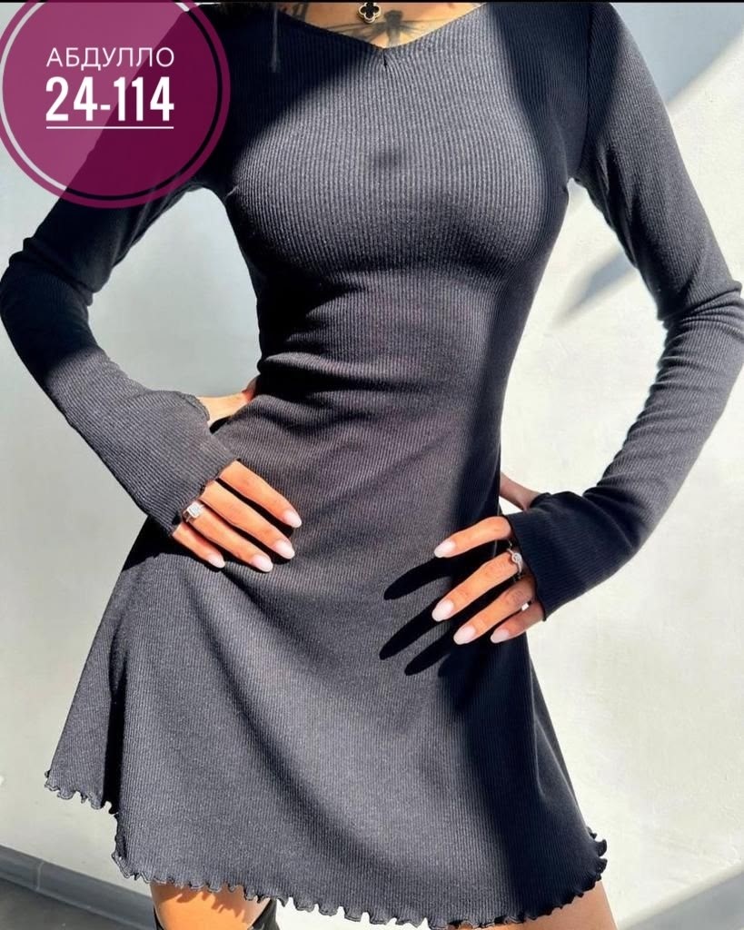 трикотажное платье мини,платье лапша расклешенное,платье женская,платье женское мини,трикотажное платье