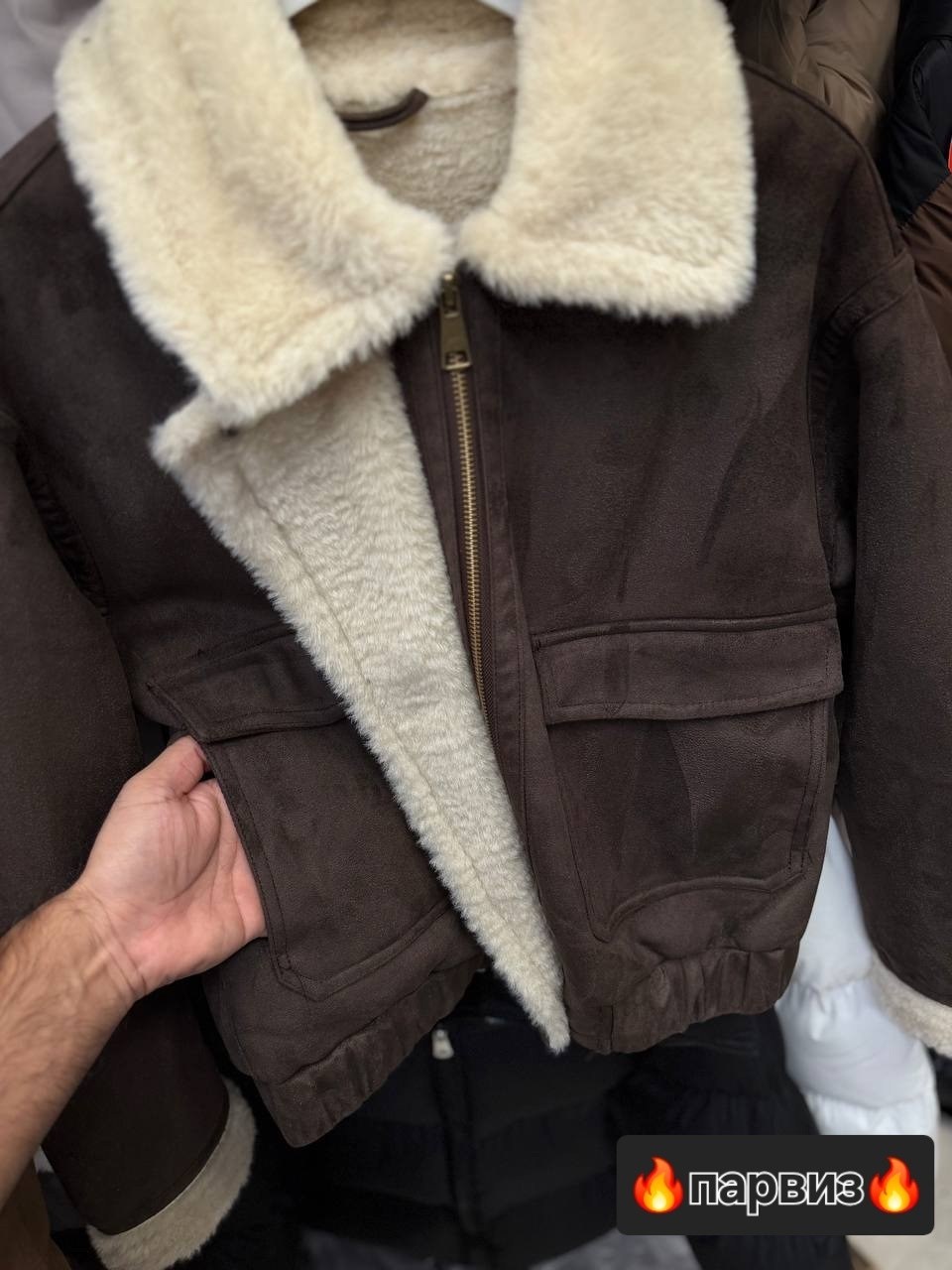 дубленка авиатор,повседневная куртка,дубленка женская,дубленка эко,куртка дубленка