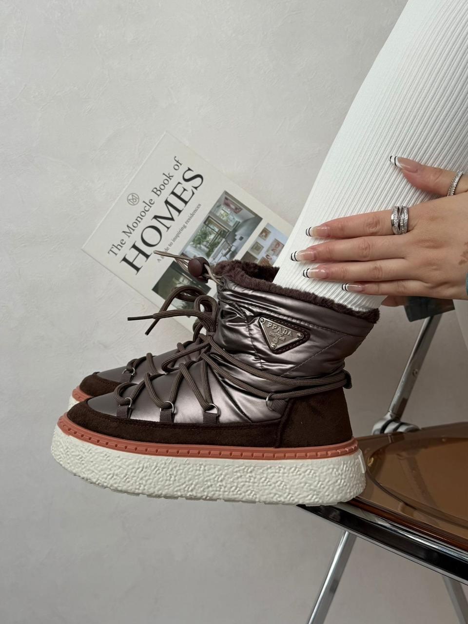 ,луноходы женские,дутики prada,женская ,дутики прада